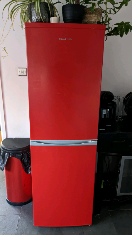 russell hobbs fridge freezer red